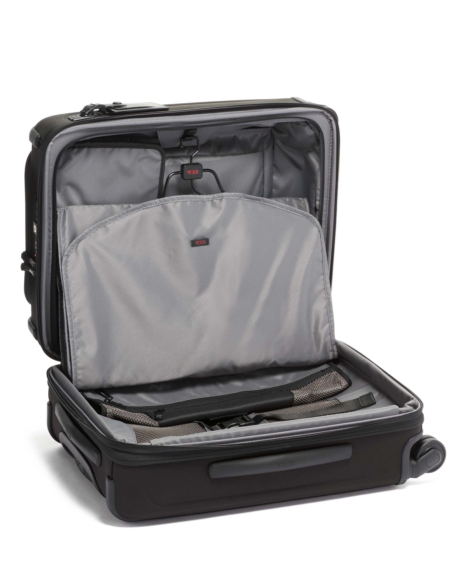 Alpha 3 - Continental Dual Access 4 Wheeled Carry-On - Black