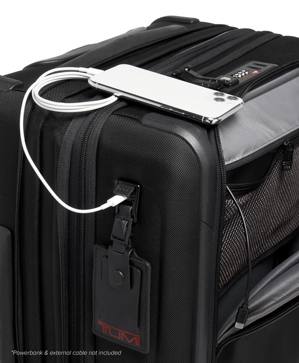 Alpha 3 - Continental Dual Access 4 Wheeled Carry-On - Black