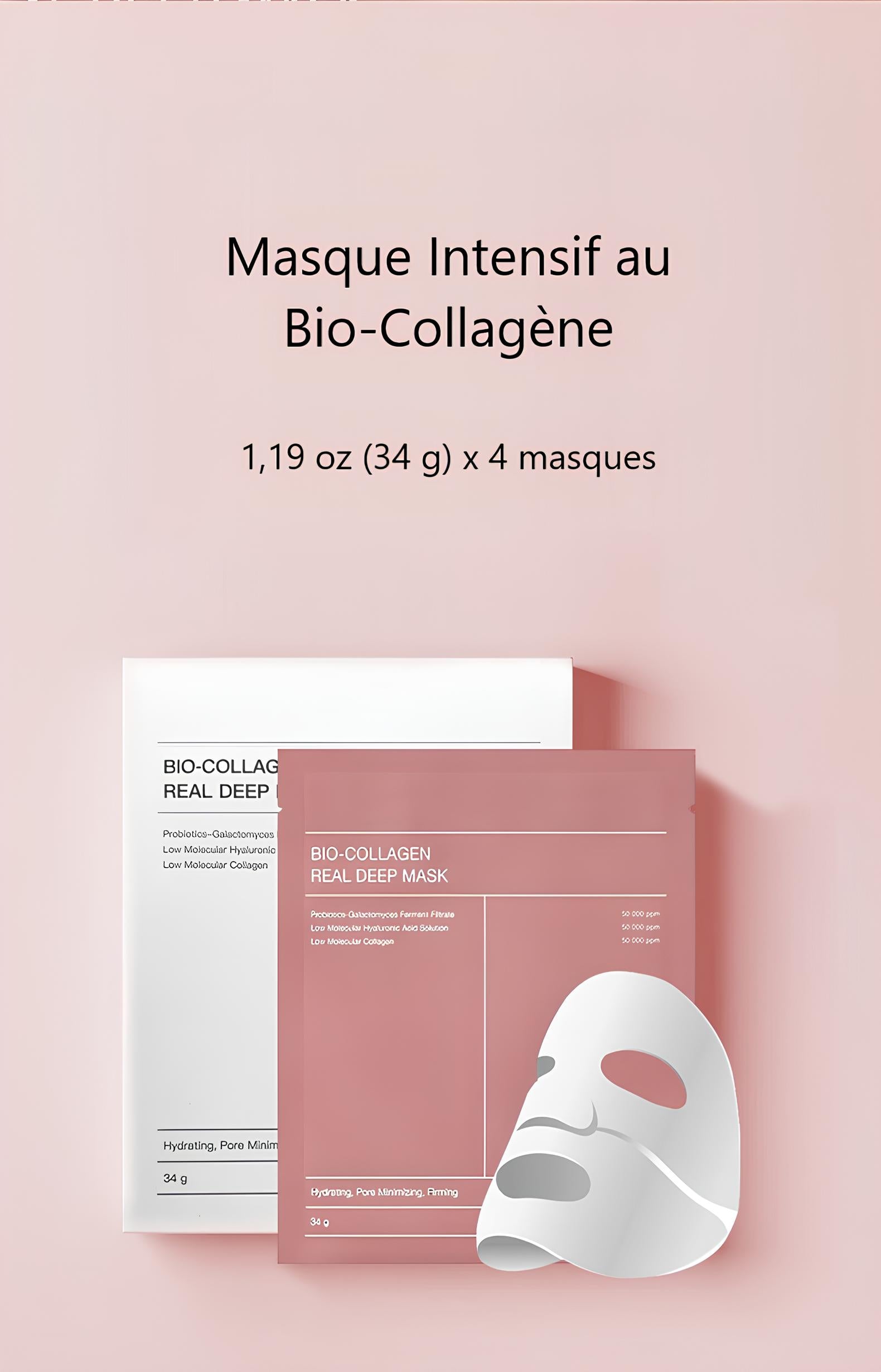 Masque Lifting Visage Collagene - Transparent