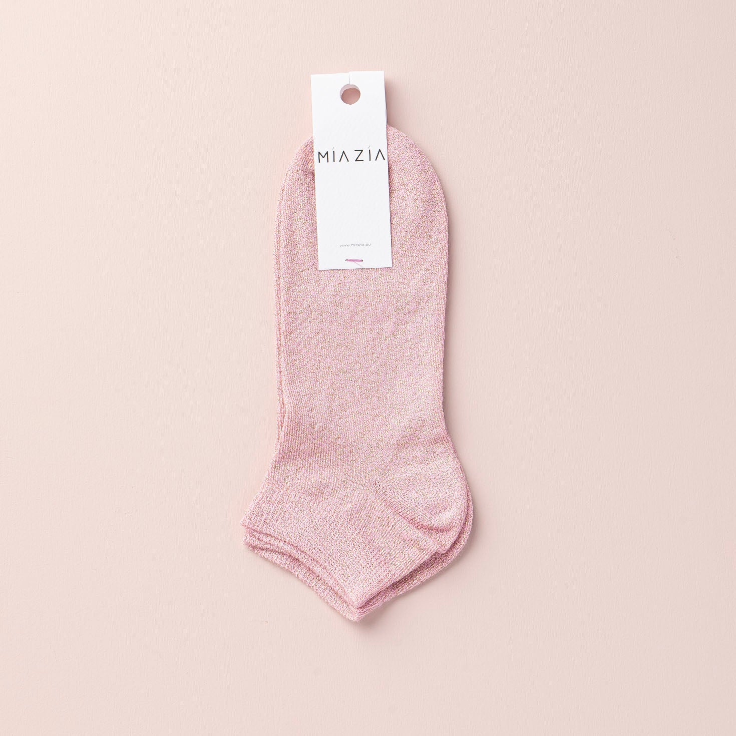 Mia Zia - Chaussettes Sneakers Pink glitter