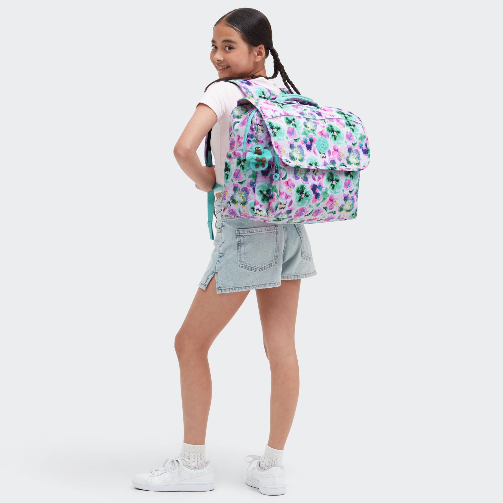 Codie L BTS Prt Aqua Blossom