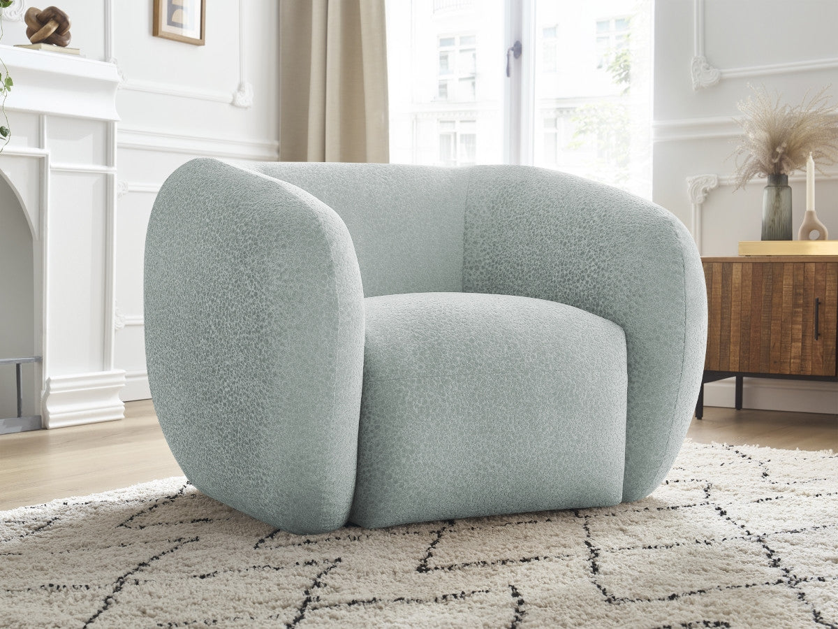 Fauteuil CELINE tissu texturé