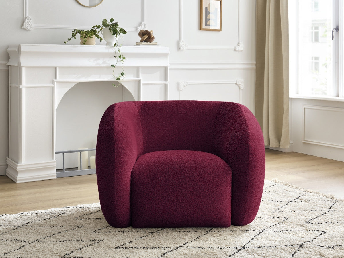 Fauteuil CELINE tissu texturé
