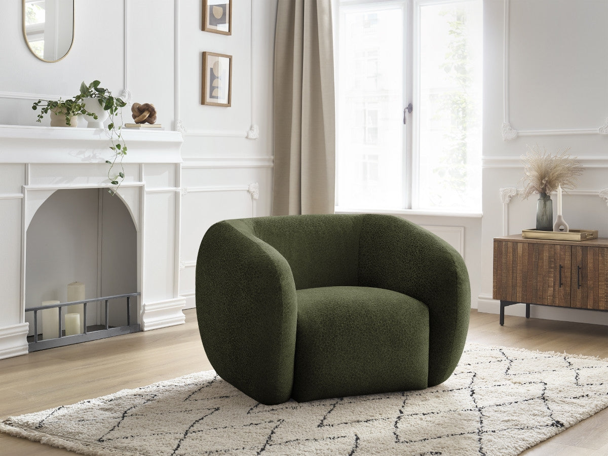 Fauteuil CELINE tissu texturé