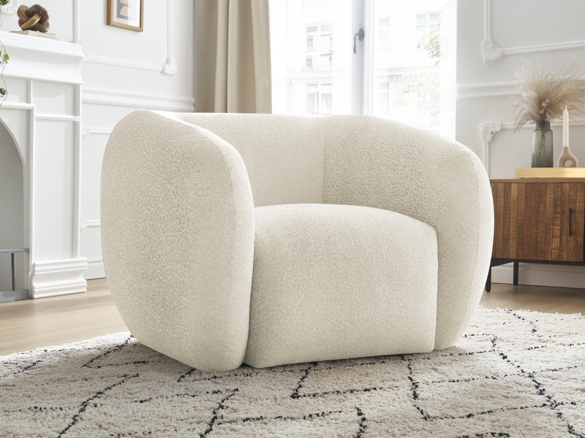 Fauteuil CELINE tissu texturé