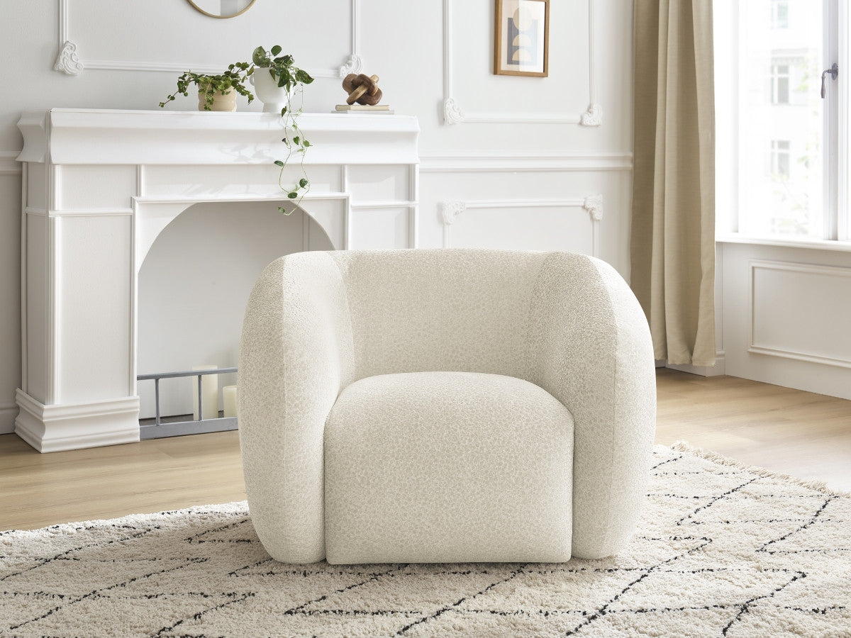 Fauteuil CELINE tissu texturé