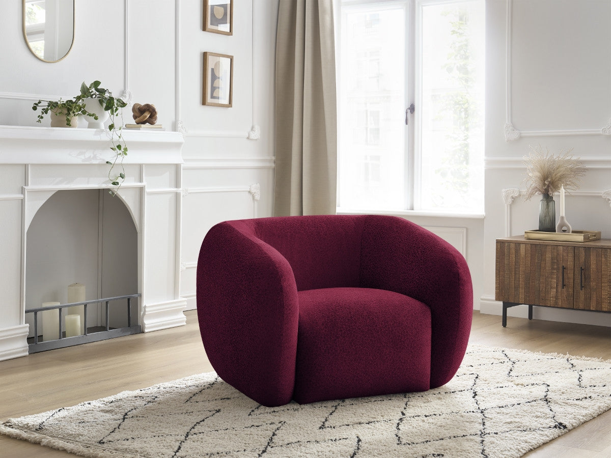 Fauteuil CELINE tissu texturé