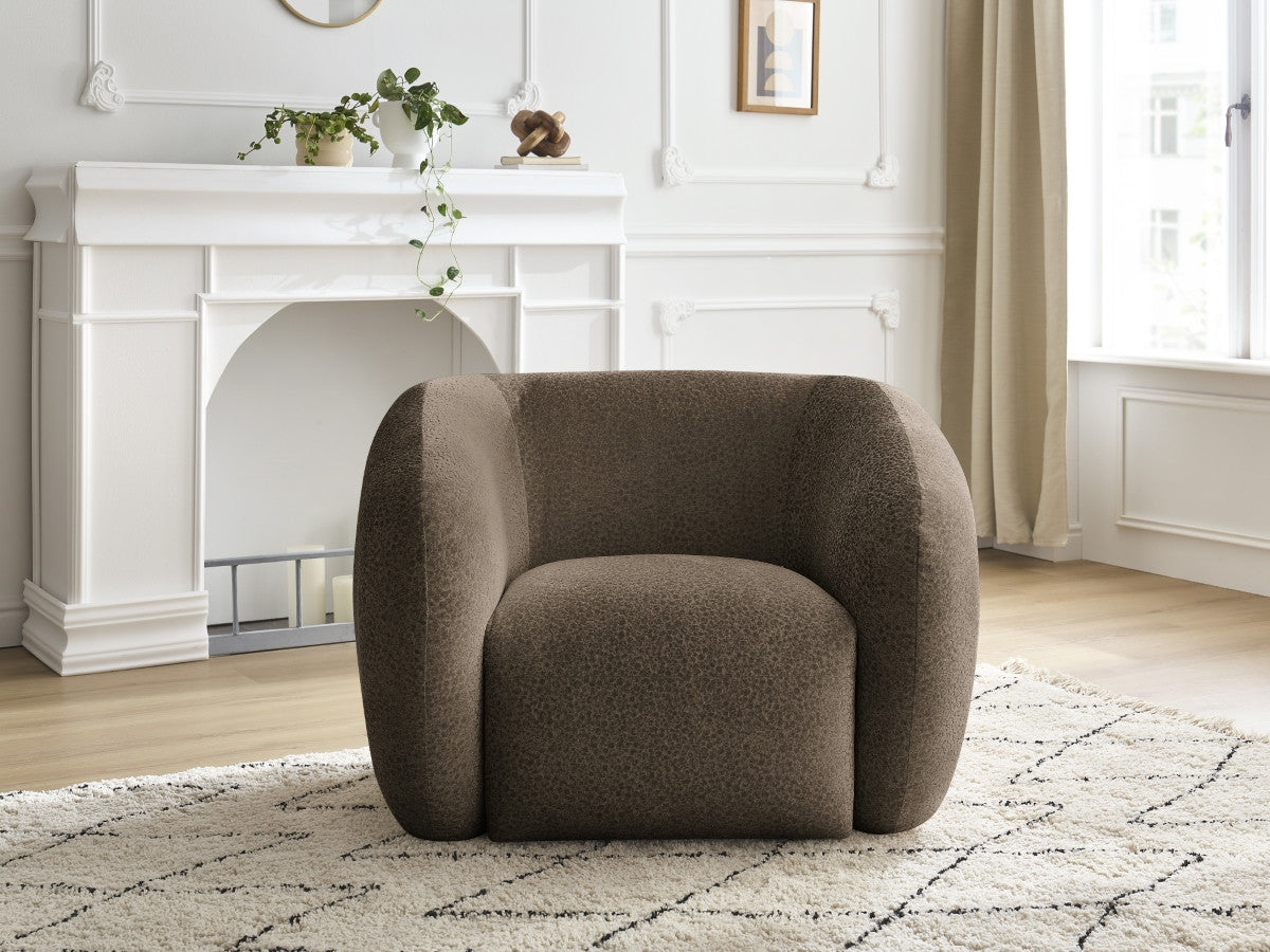 Fauteuil CELINE tissu texturé