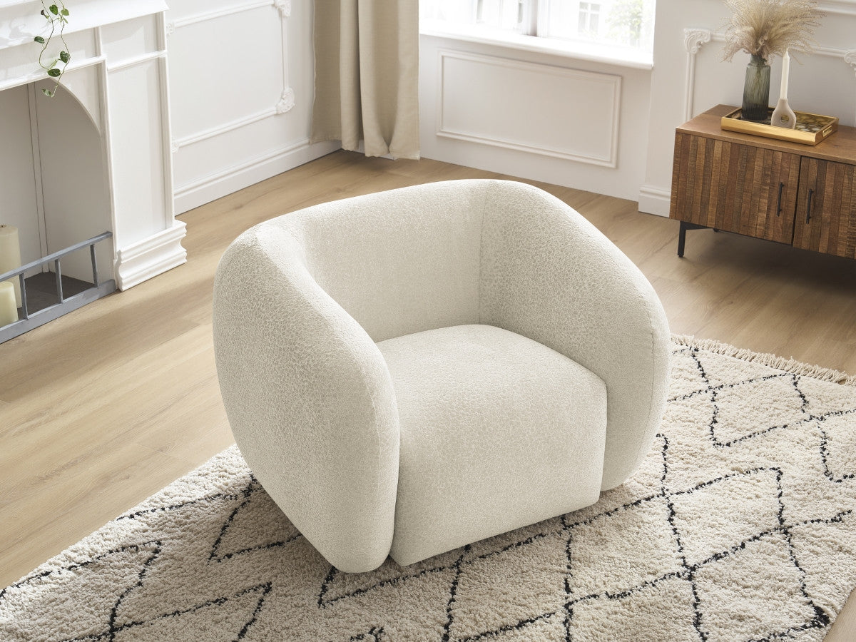Fauteuil CELINE tissu texturé