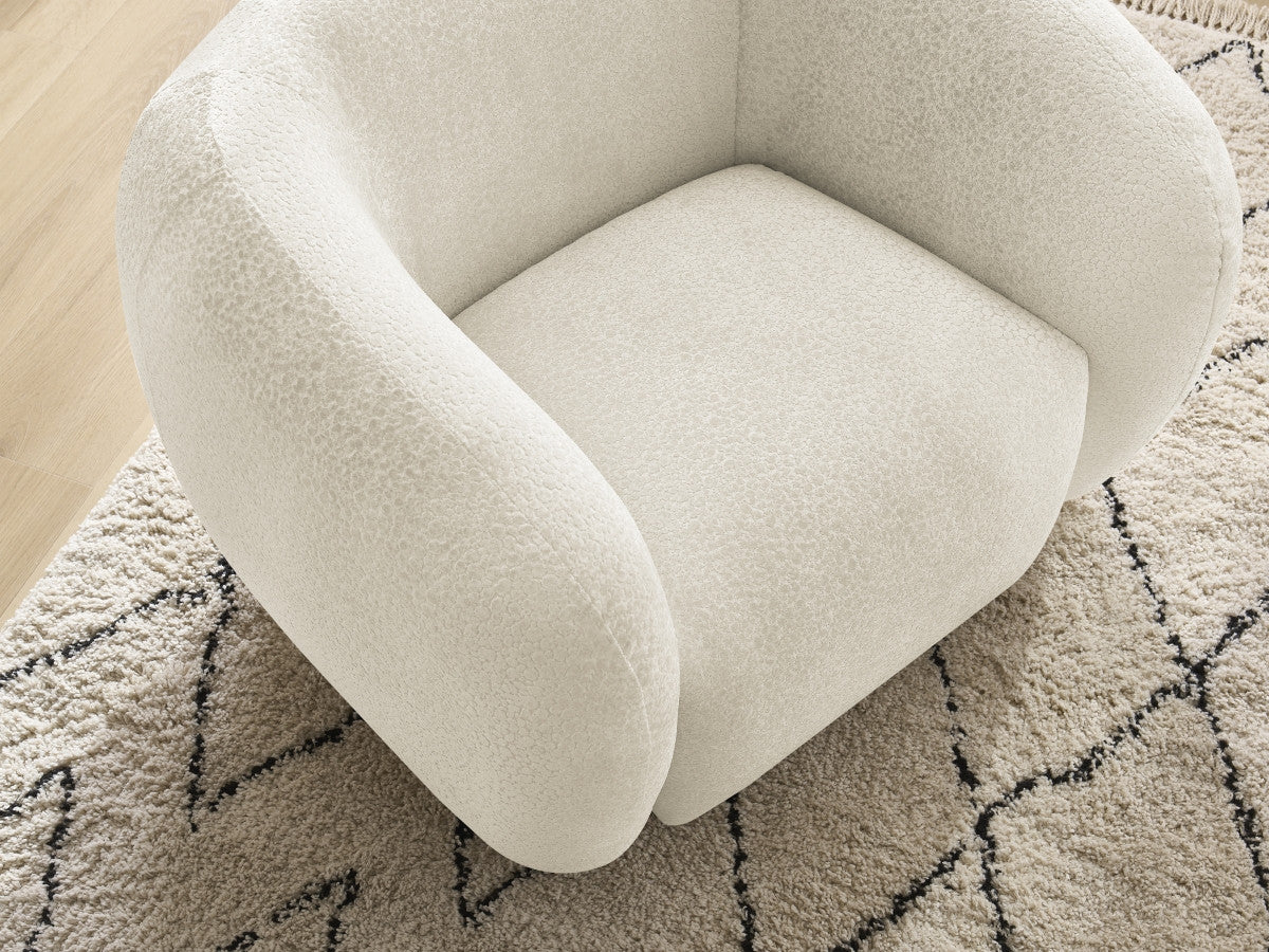 Fauteuil CELINE tissu texturé