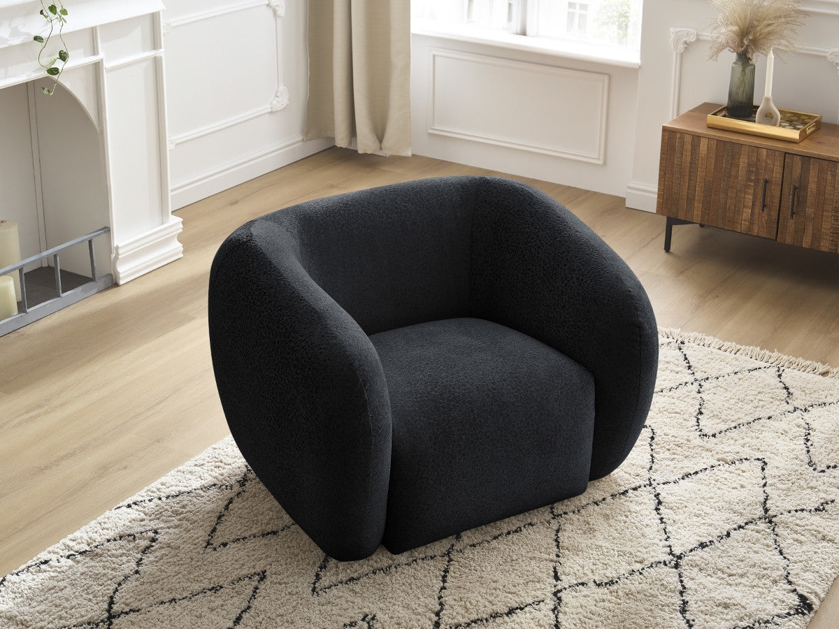 Fauteuil CELINE tissu texturé