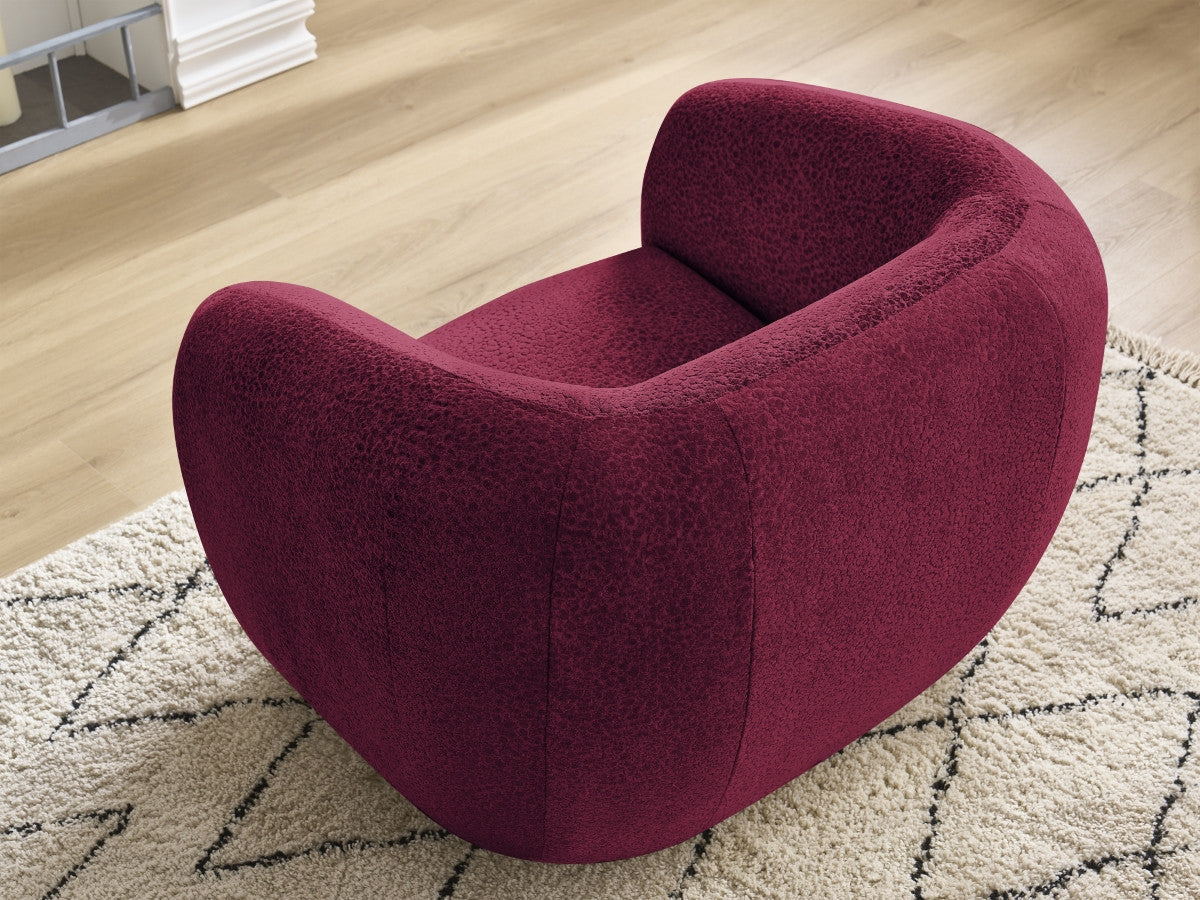 Fauteuil CELINE tissu texturé