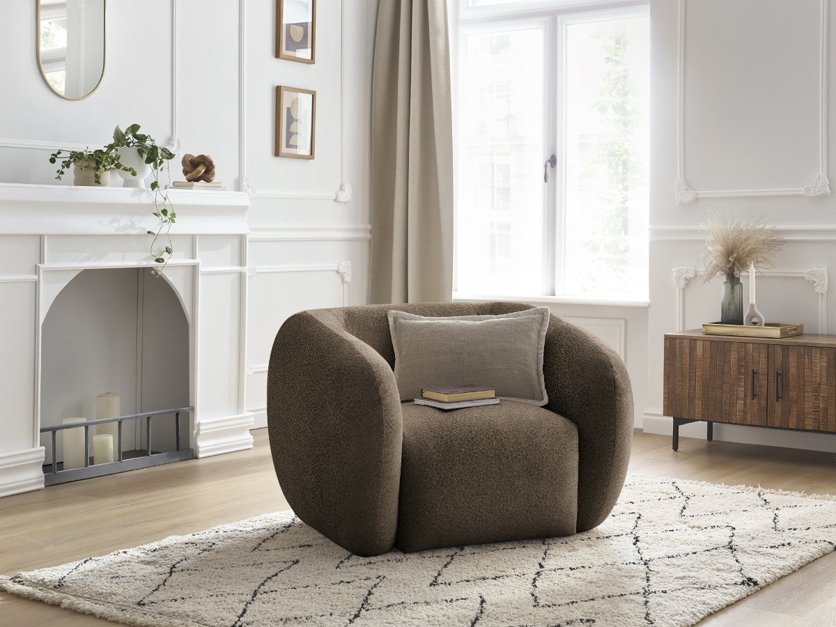 Fauteuil CELINE tissu texturé