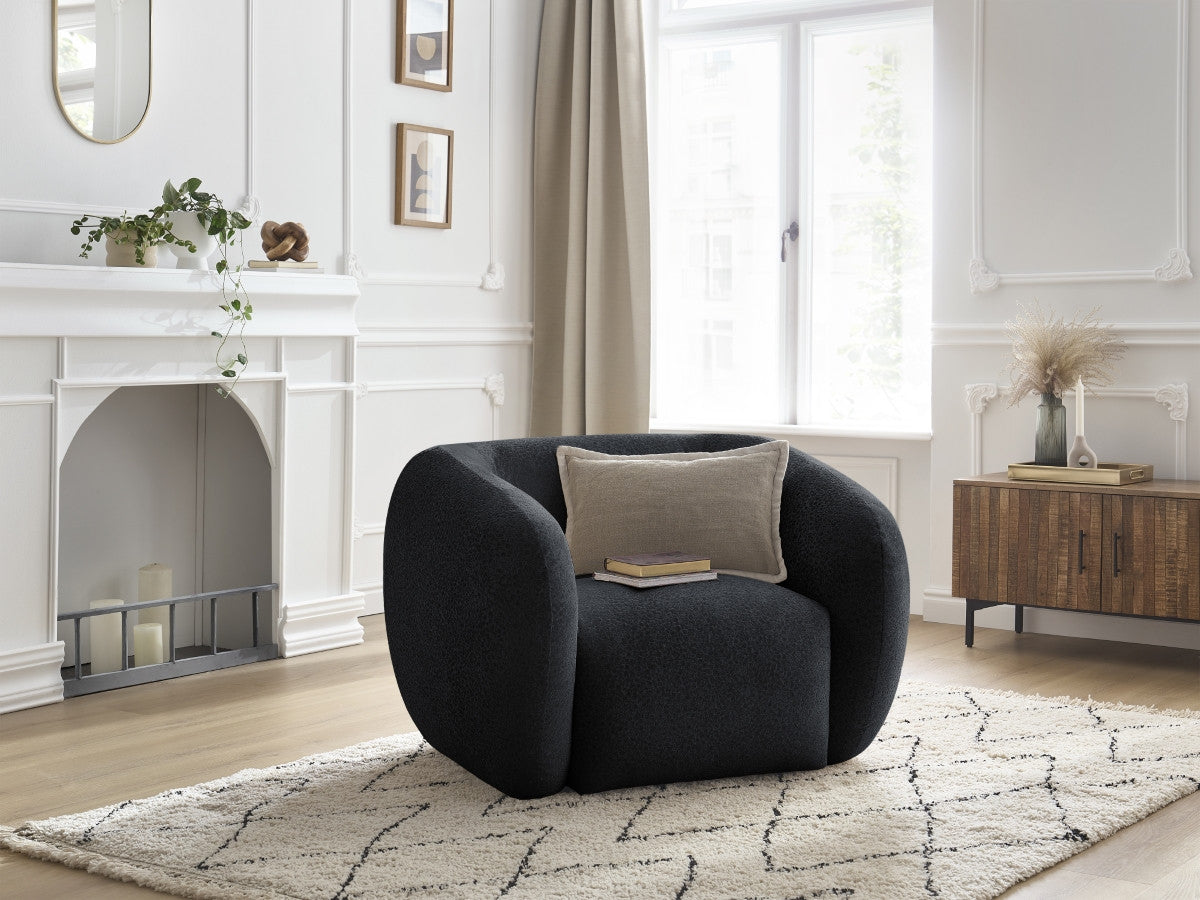 Fauteuil CELINE tissu texturé