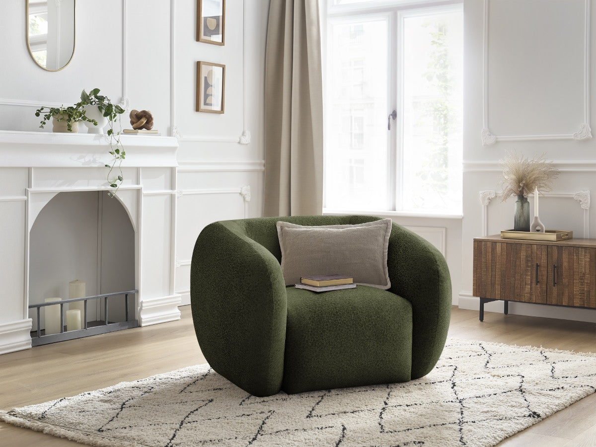 Fauteuil CELINE tissu texturé