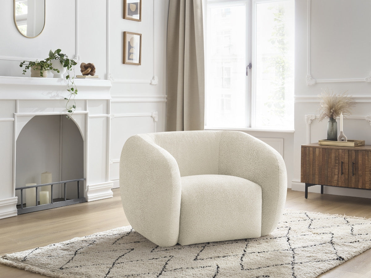 Fauteuil CELINE tissu texturé
