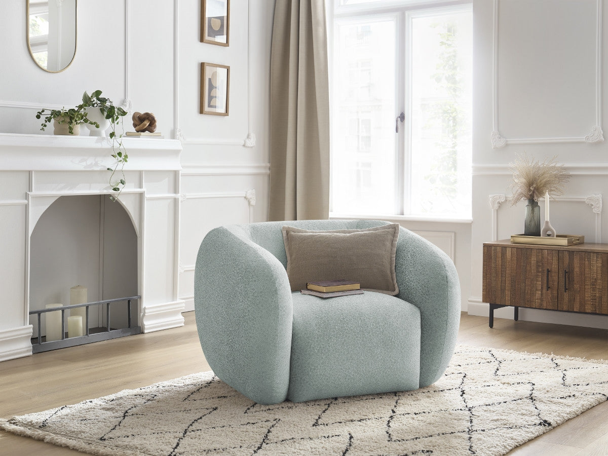 Fauteuil CELINE tissu texturé