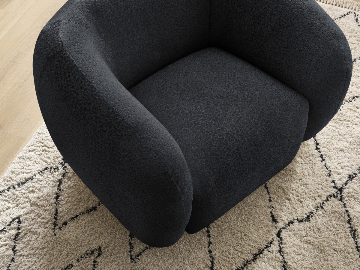 Fauteuil CELINE tissu texturé