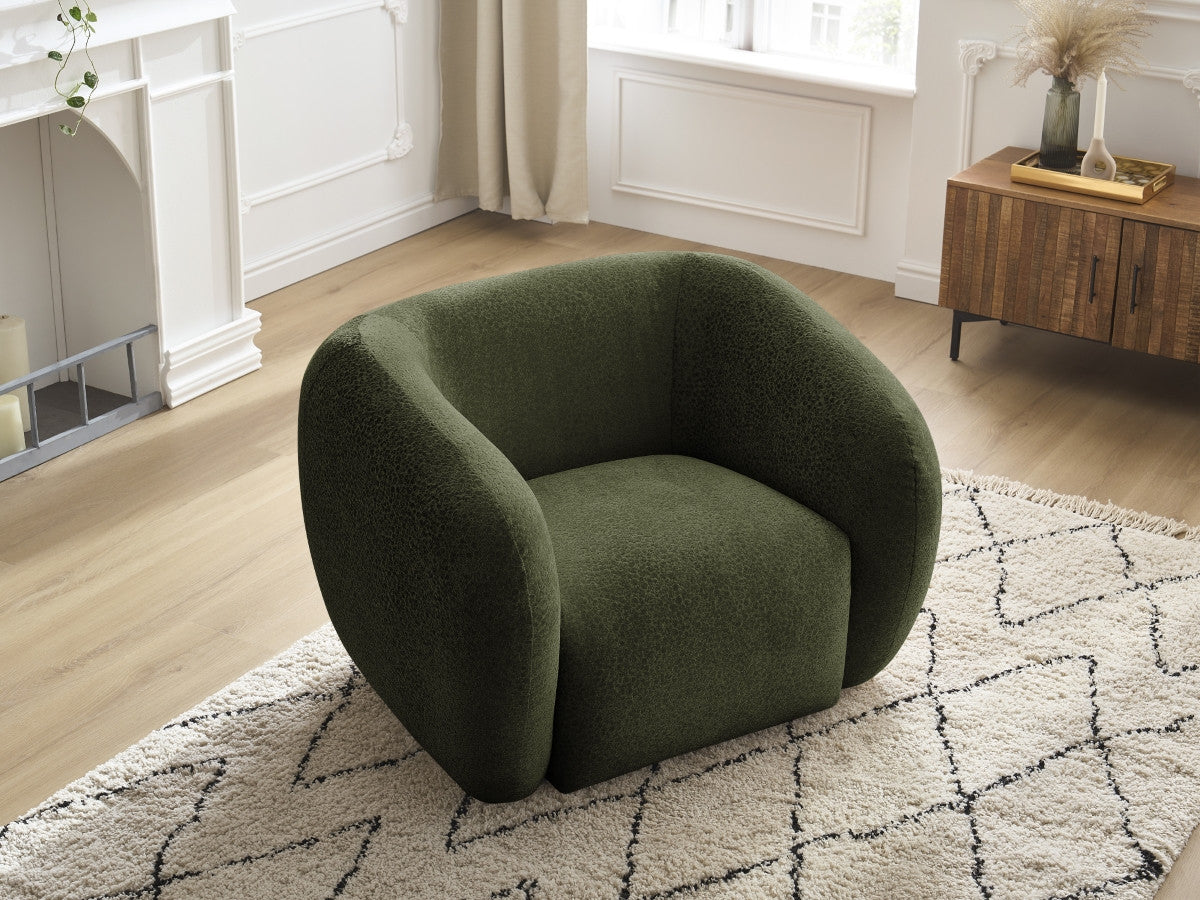 Fauteuil CELINE tissu texturé
