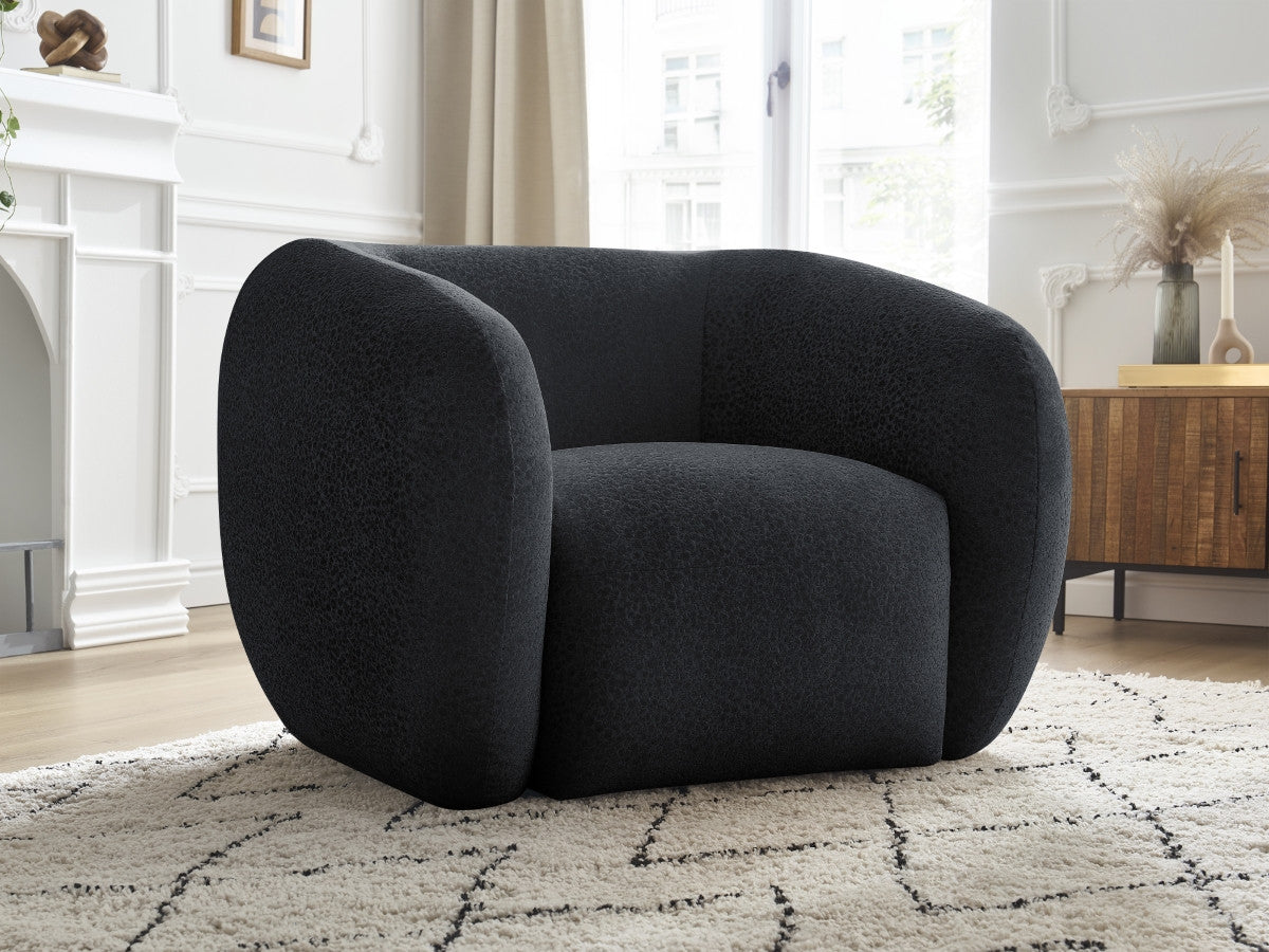 Fauteuil CELINE tissu texturé