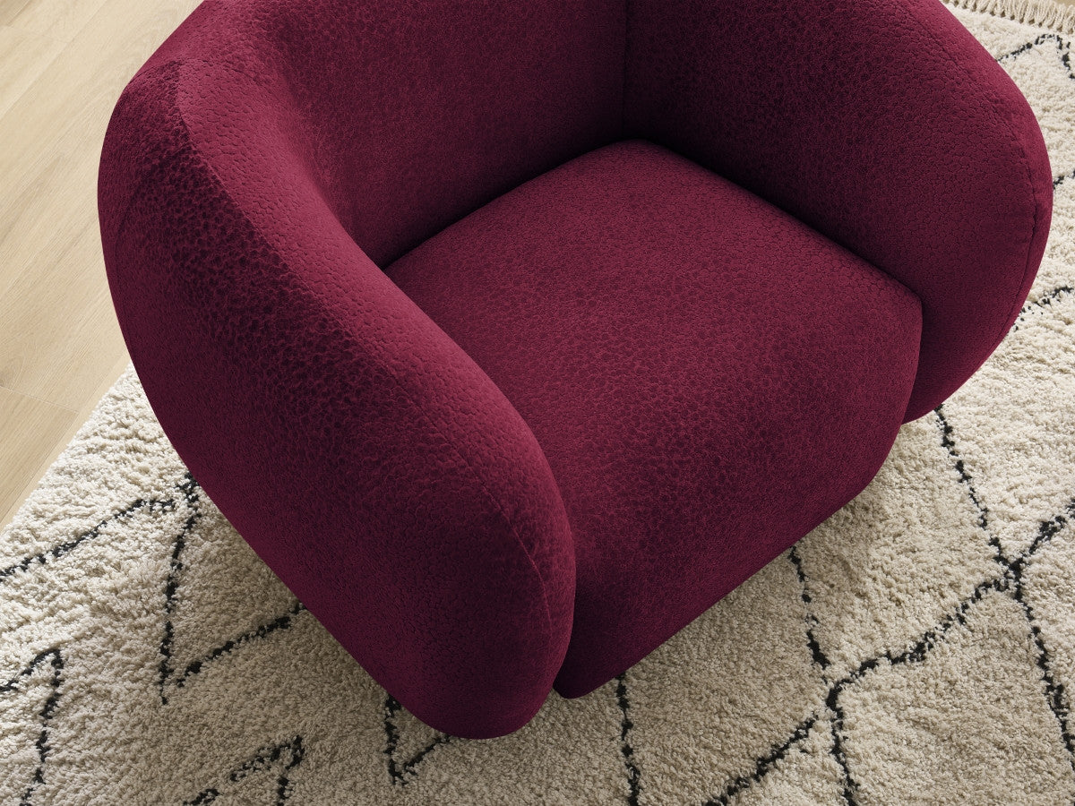 Fauteuil CELINE tissu texturé