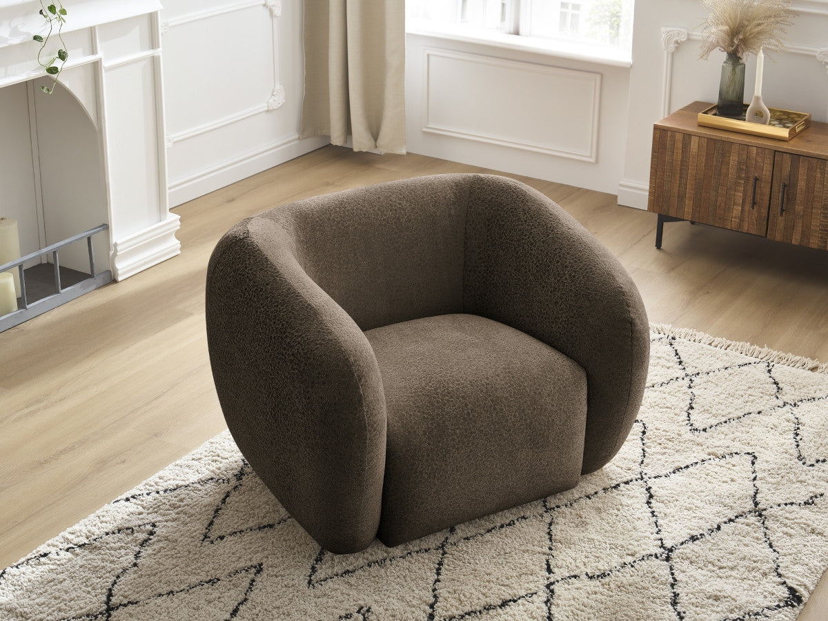 Fauteuil CELINE tissu texturé