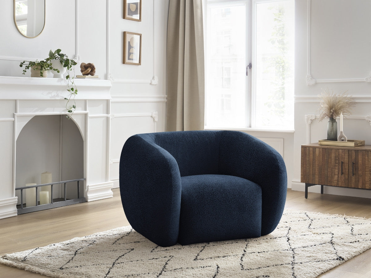 Fauteuil CELINE tissu texturé
