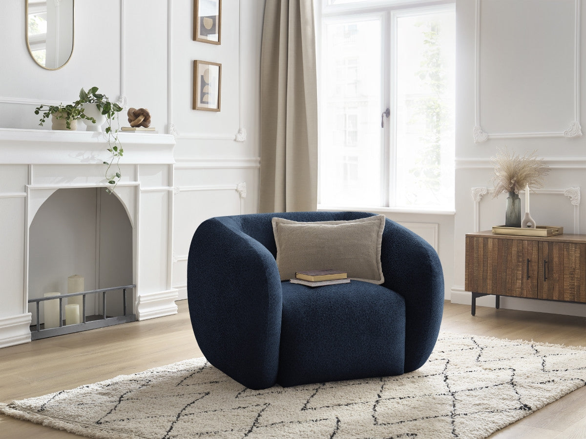 Fauteuil CELINE tissu texturé