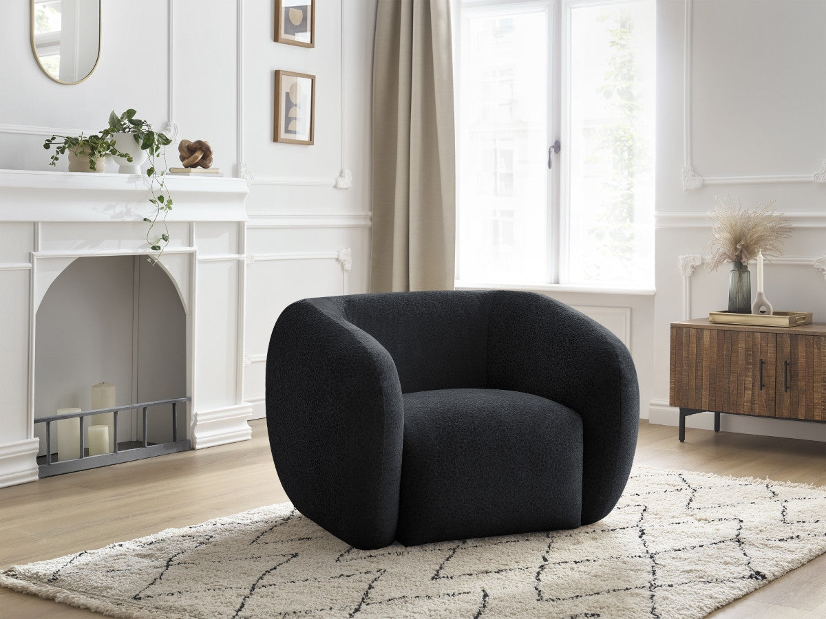 Fauteuil CELINE tissu texturé