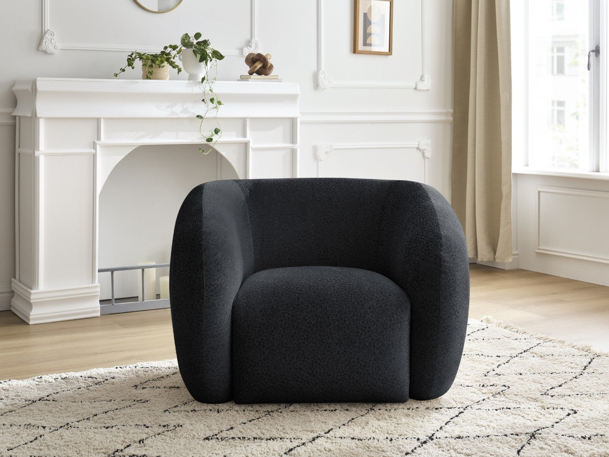 Fauteuil CELINE tissu texturé