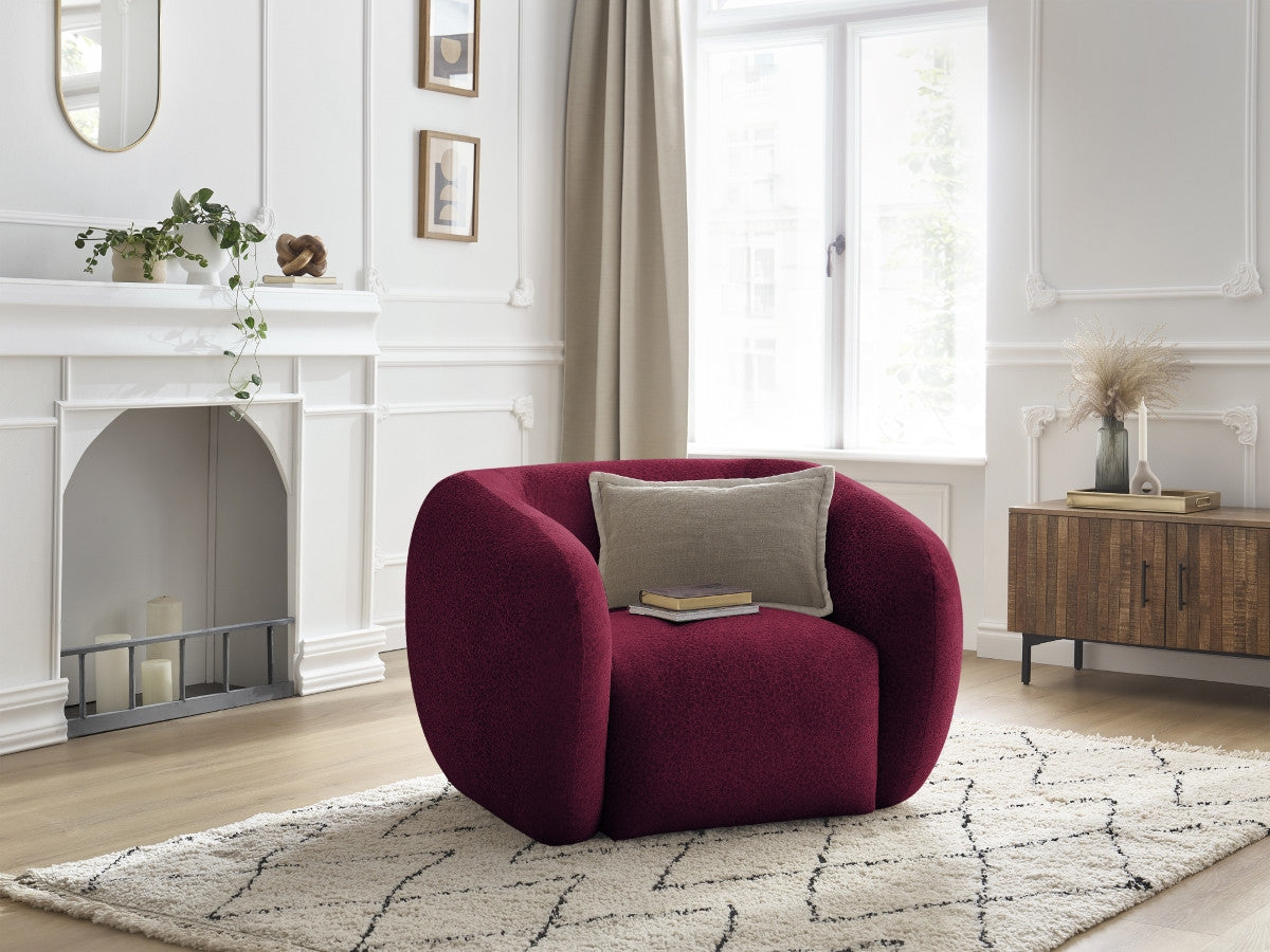 Fauteuil CELINE tissu texturé