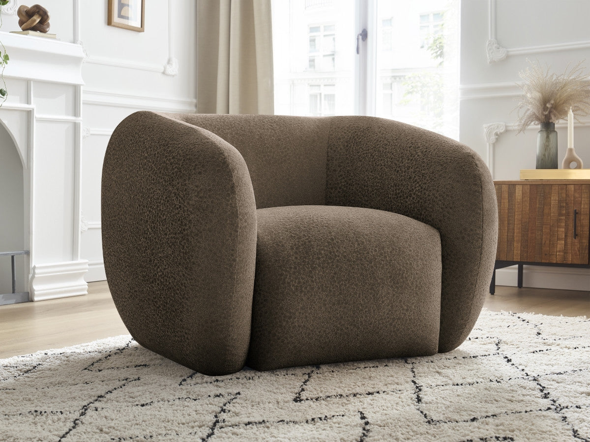 Fauteuil CELINE tissu texturé