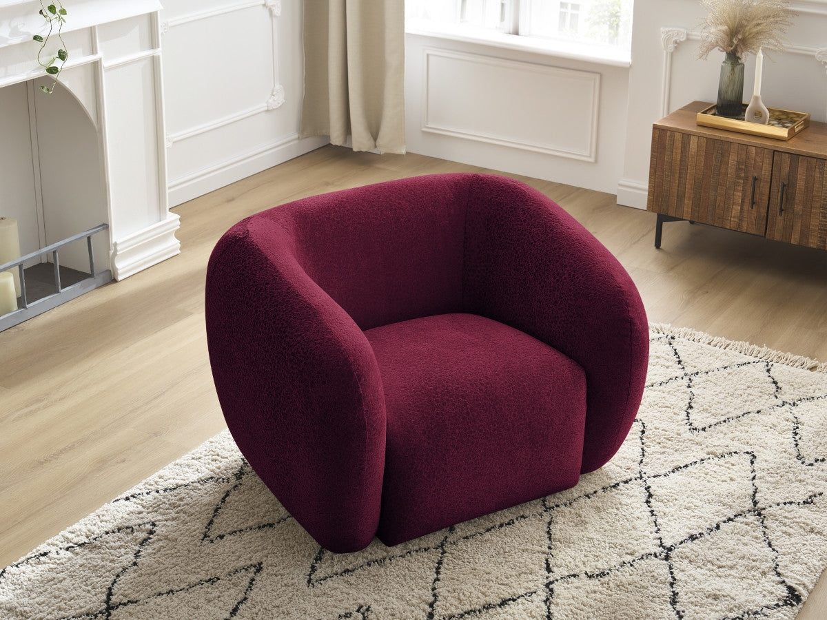 Fauteuil CELINE tissu texturé