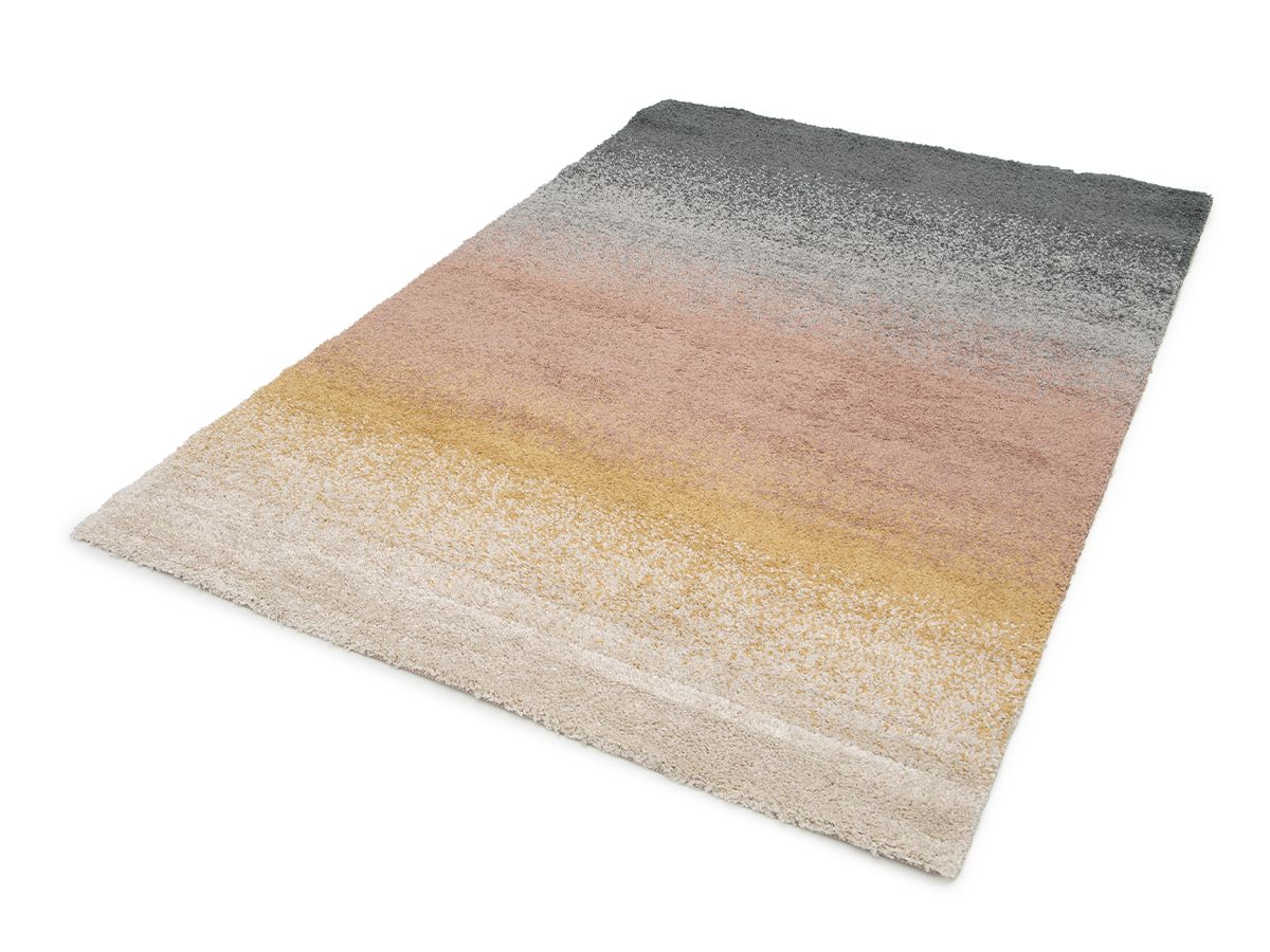 Tapis poil longs AOKI motif abstrait - Multicolore