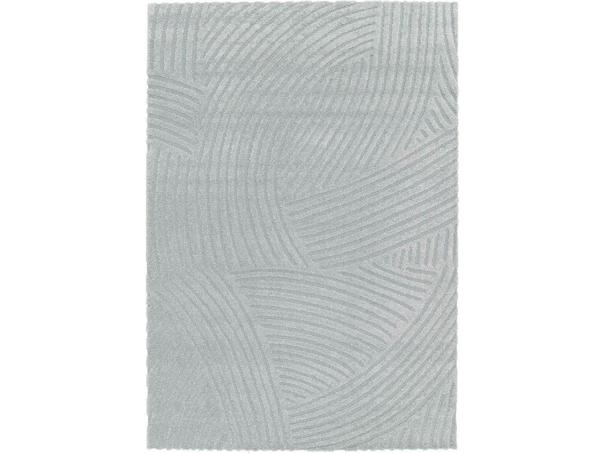 Tapis poils courts STAN motif abstrait - Bleu