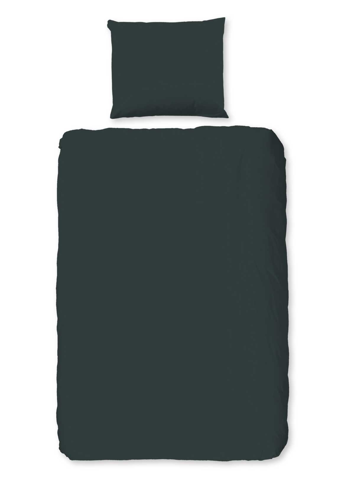 Good Morning - Housse De Couette - Uni - Dark Green