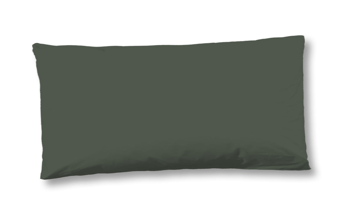 HIP - Taie d'oreiller - Uni - Olive Green