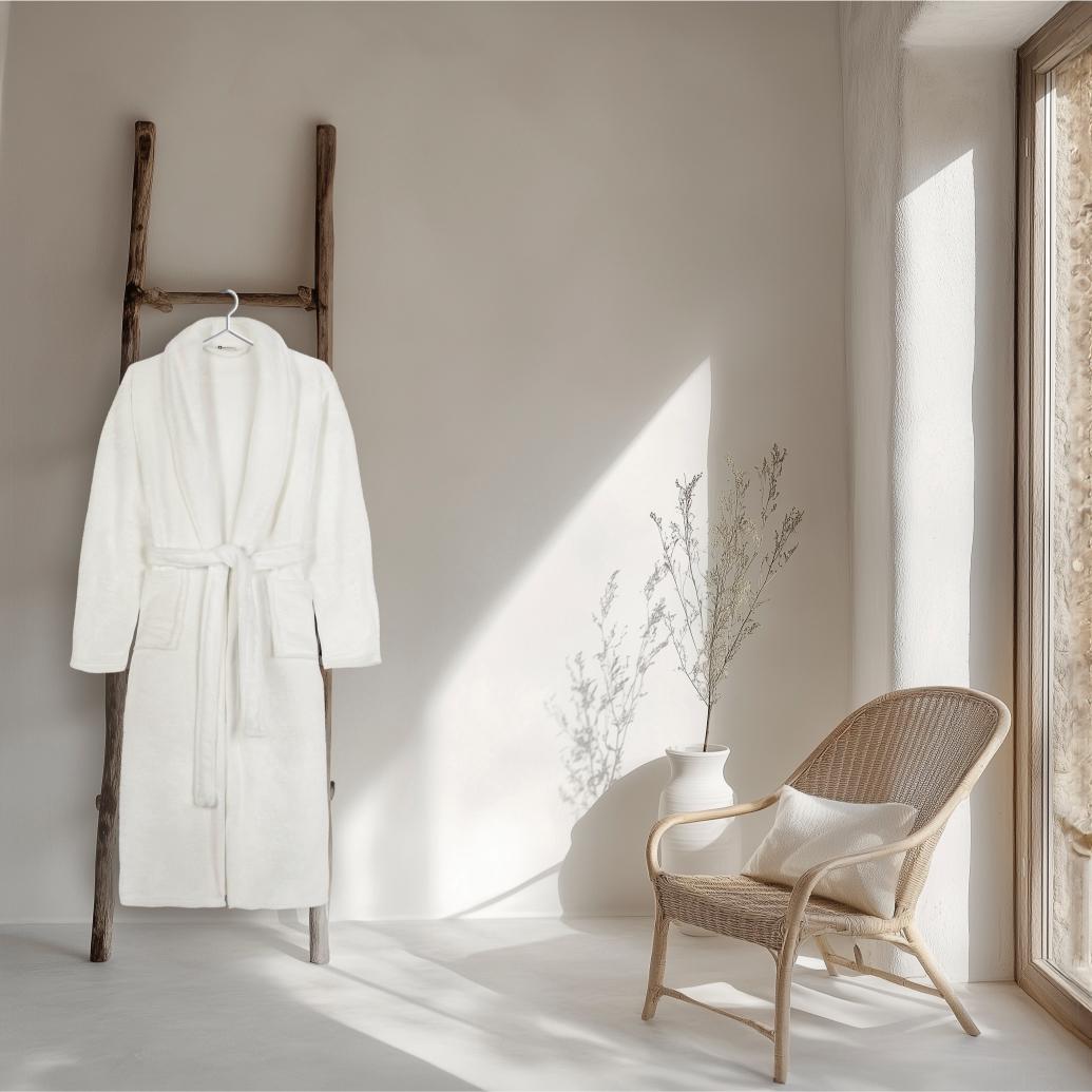 Good Morning - Peignoir - Uni - White