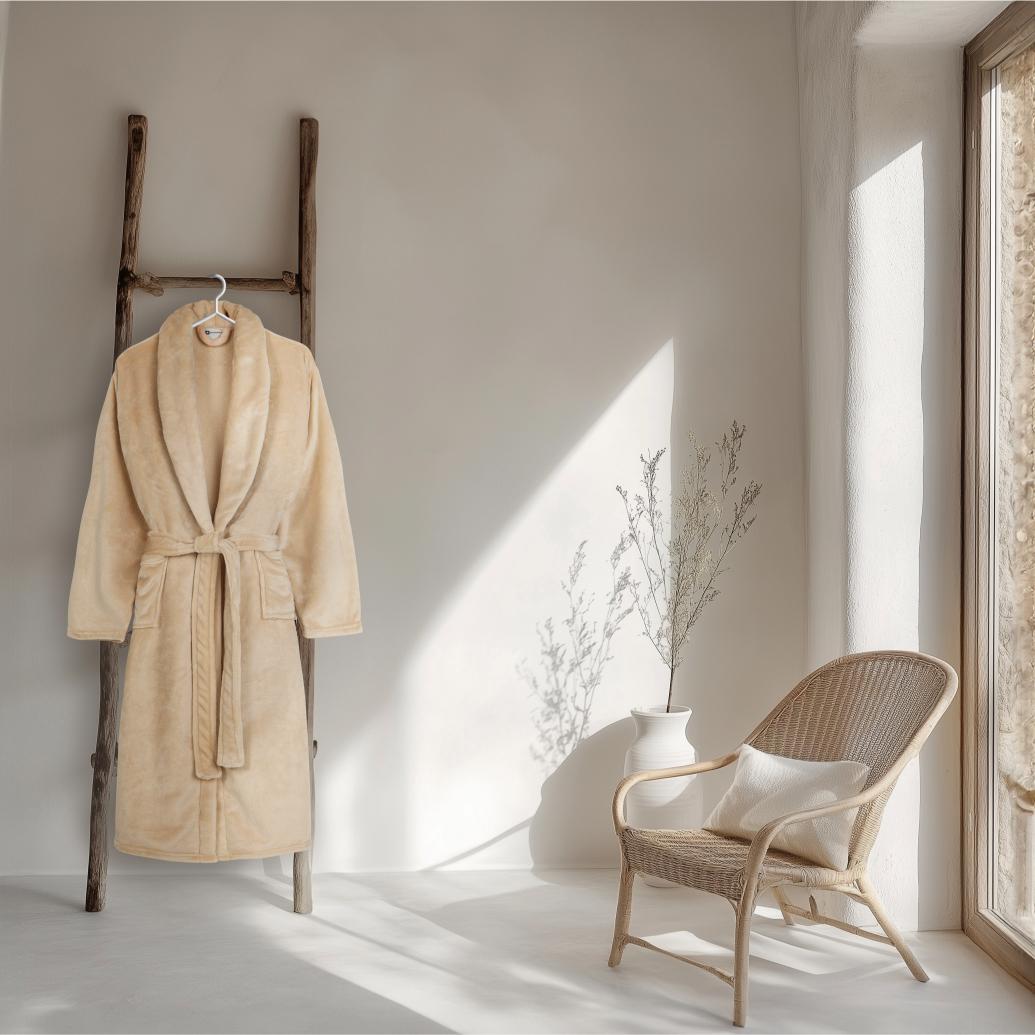 Good Morning - Peignoir - Uni - Sand