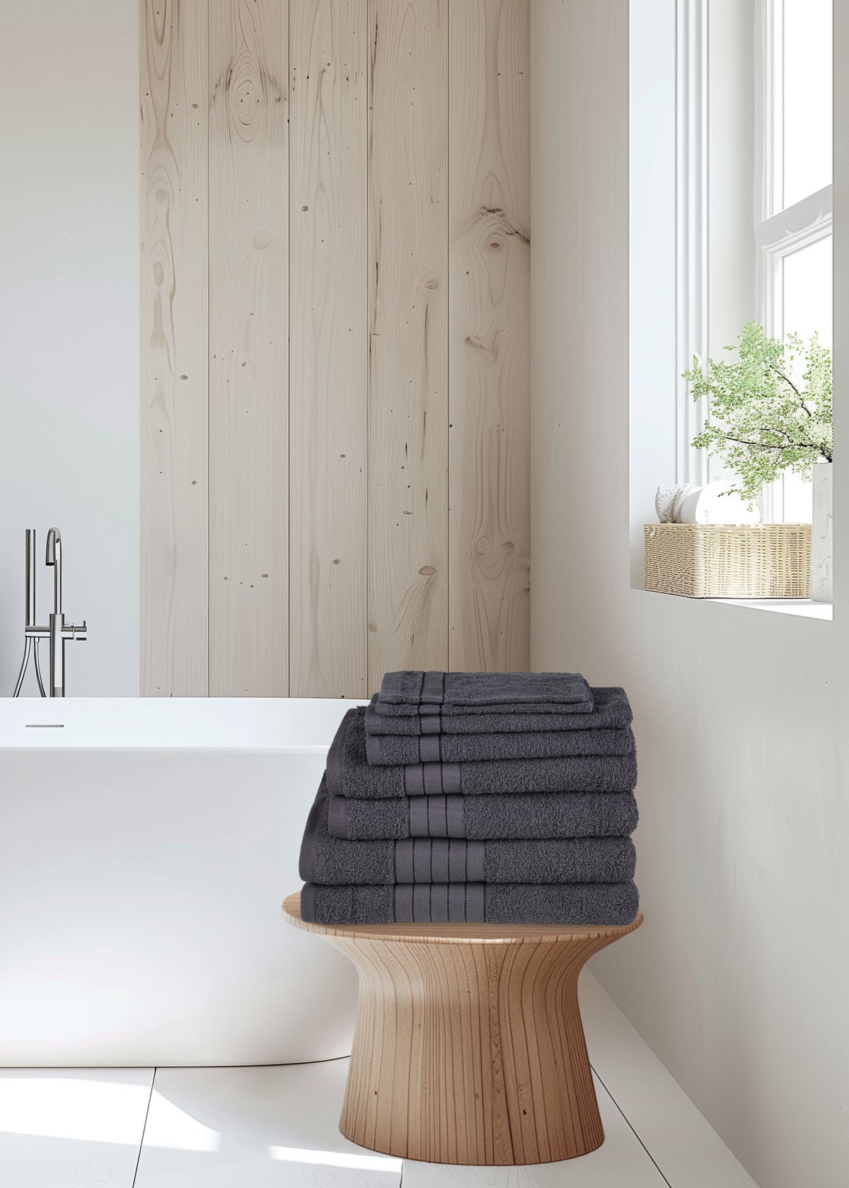 Good Morning - Uni serviette - Uni - Anthracite
