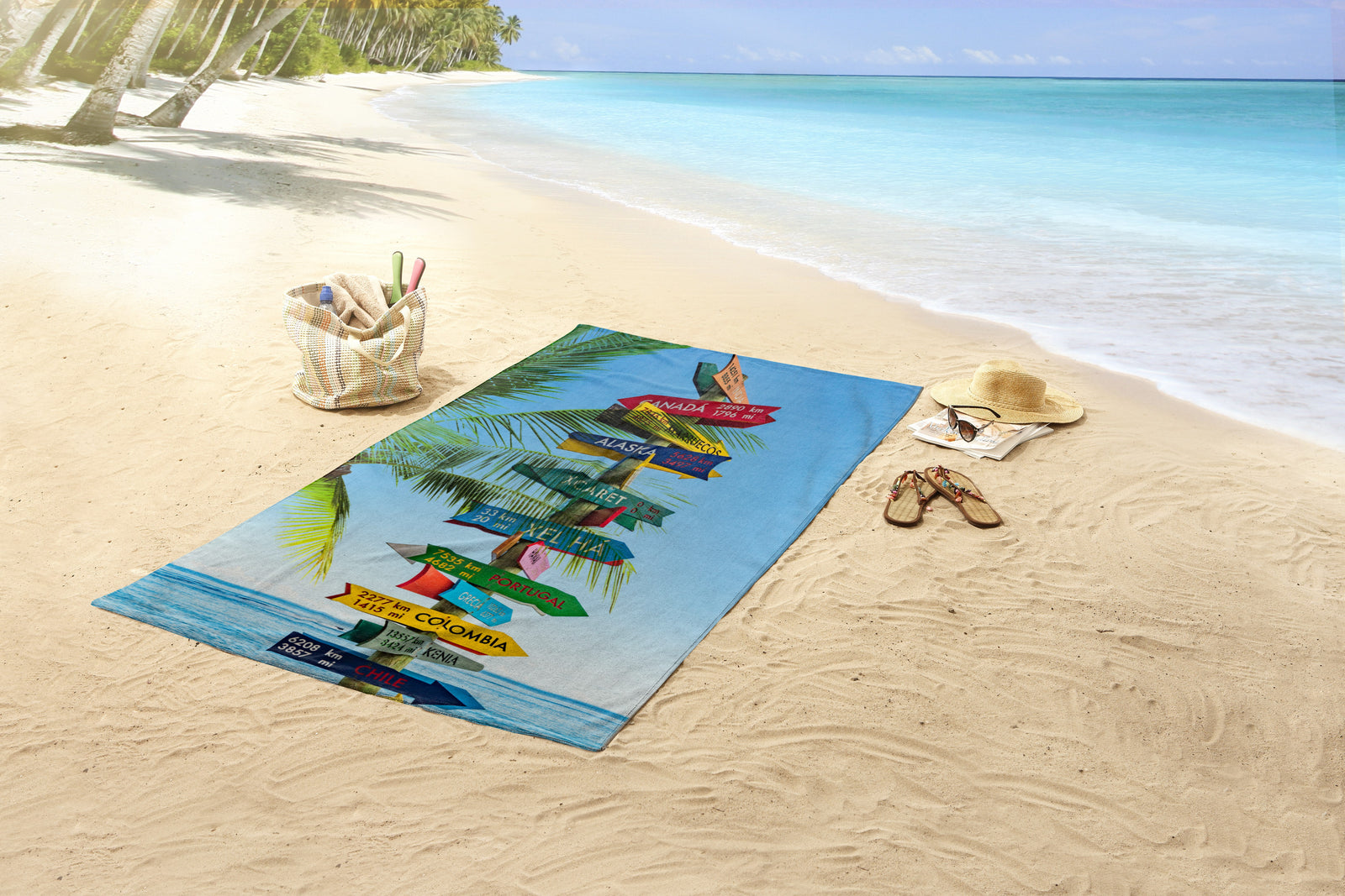 Good Morning - Drap de plage - Beach Sign - Multi