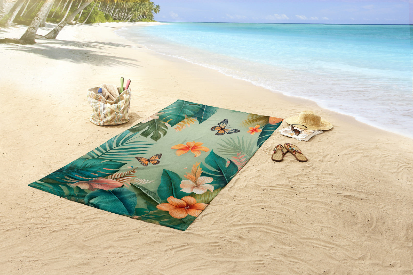 Good Morning - Drap de plage - Joelle - Green