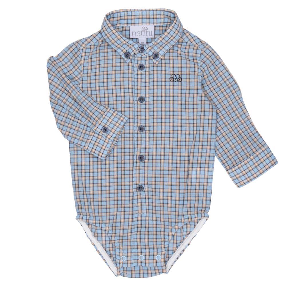 Shirt Body Gentil Vichy - Bleu