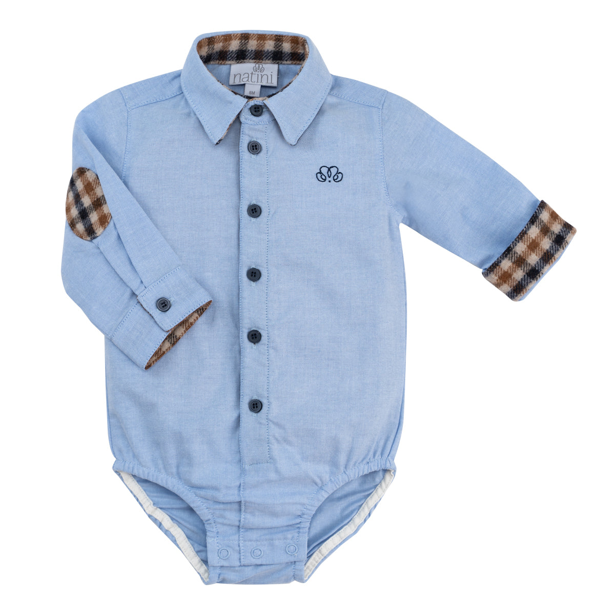 Bodyshirt Mory Vichy - Bleu