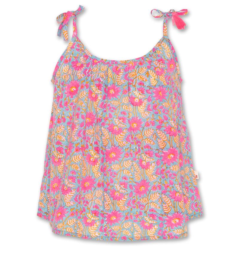 Jacki Flower Top - Pink