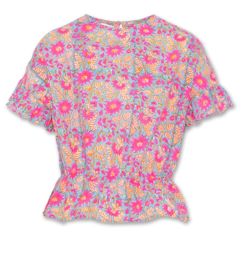 Ranya Flower Shirt - Pink