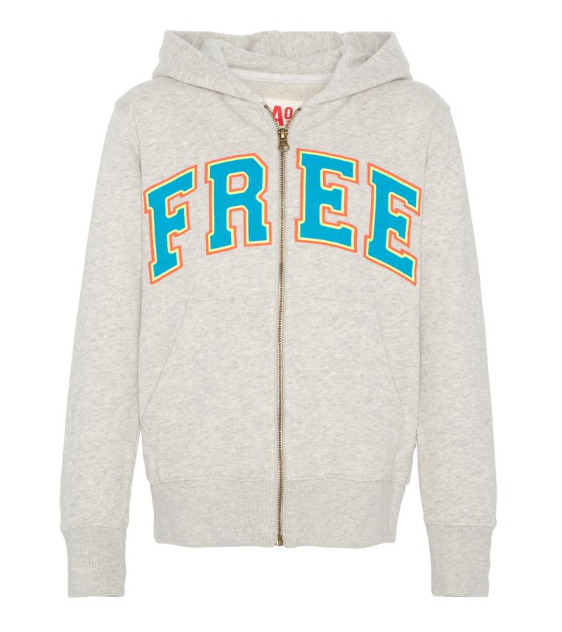 Hoodie Full Zip Free - Light Oxford