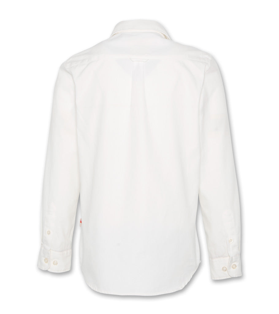 Button Down Shirt Logo - White - W