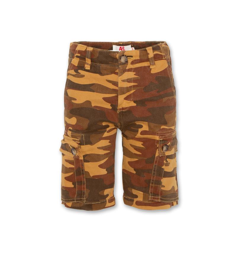 John Camo Cargo Shorts - Cognac
