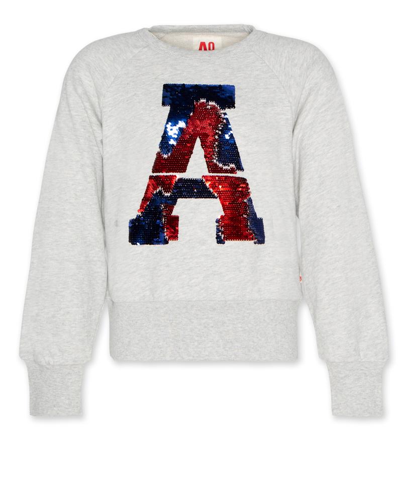 Aya Raglan Sweater A     - Heather Grey